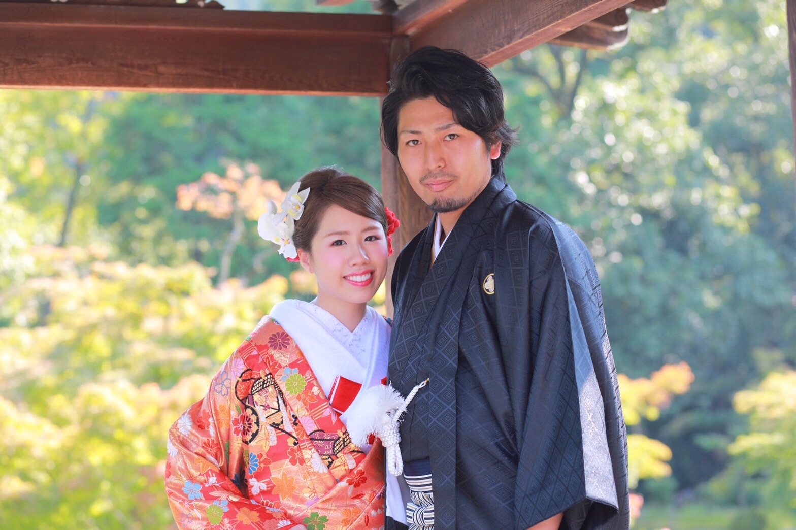 幸せいっぱいのお二人♡