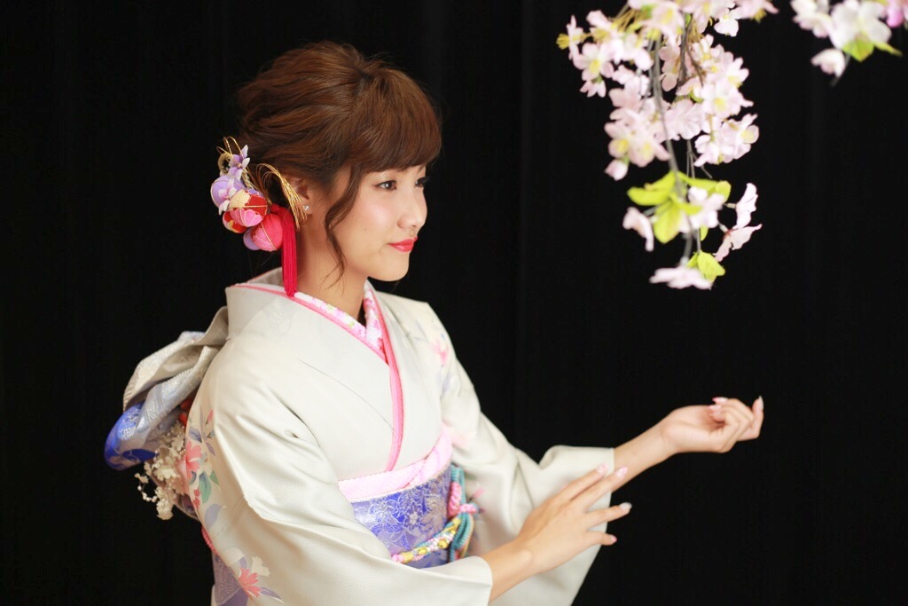 桜とキレイな横顔☆