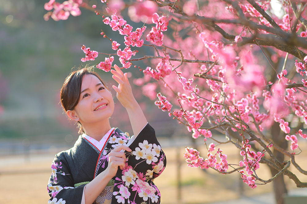 振袖ロケ撮影♡