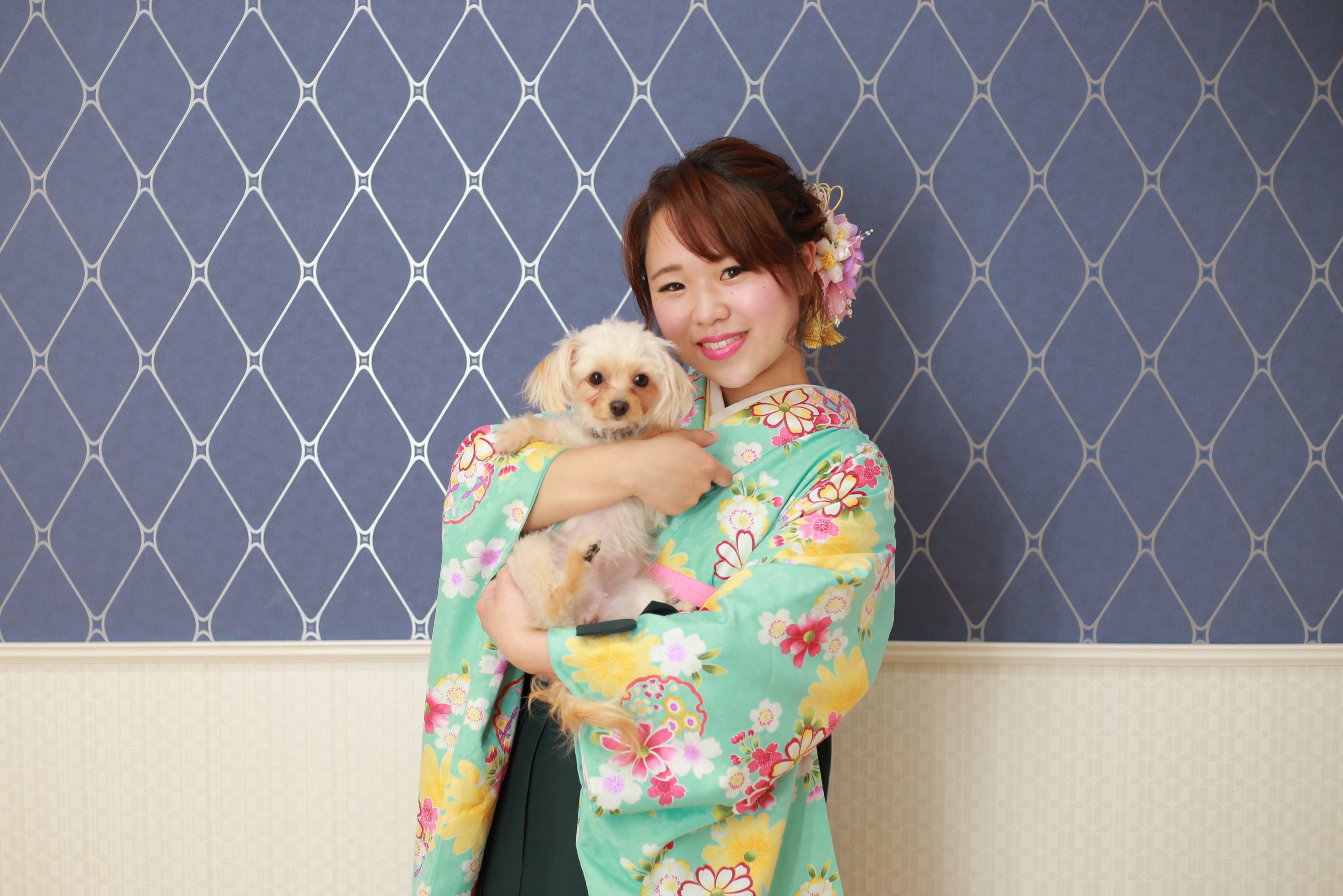 愛犬と一緒に卒業写真♪3/17