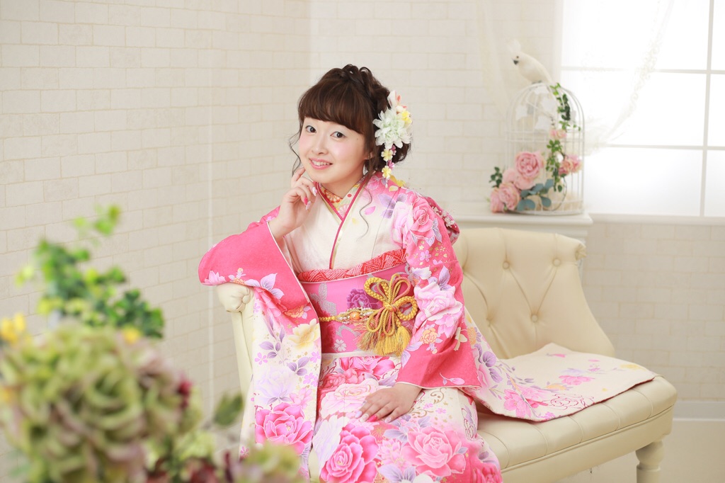 ピンクがお似合いな成人者様♡