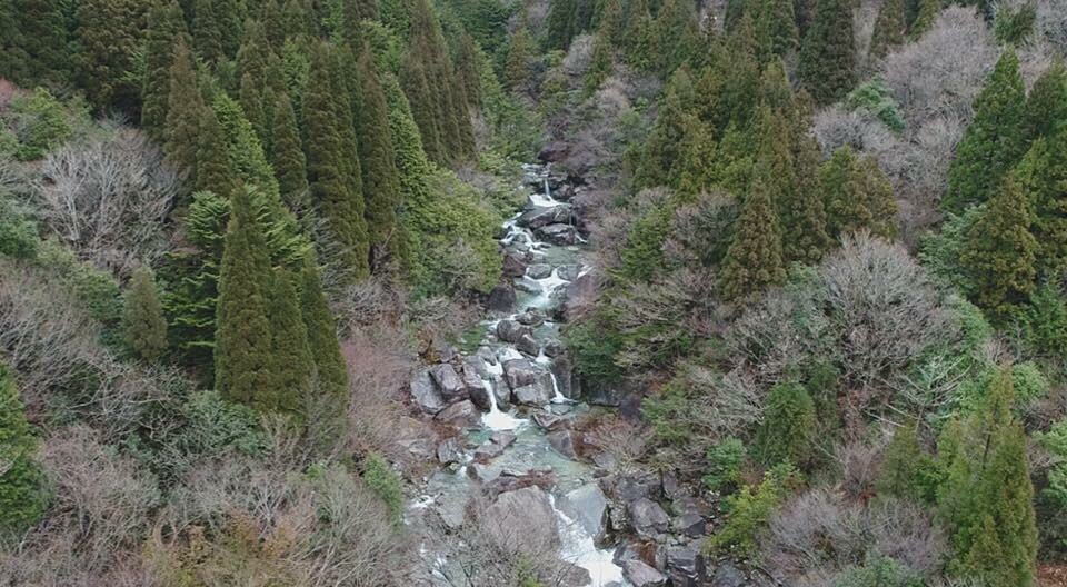 ドローンで片知渓谷☆