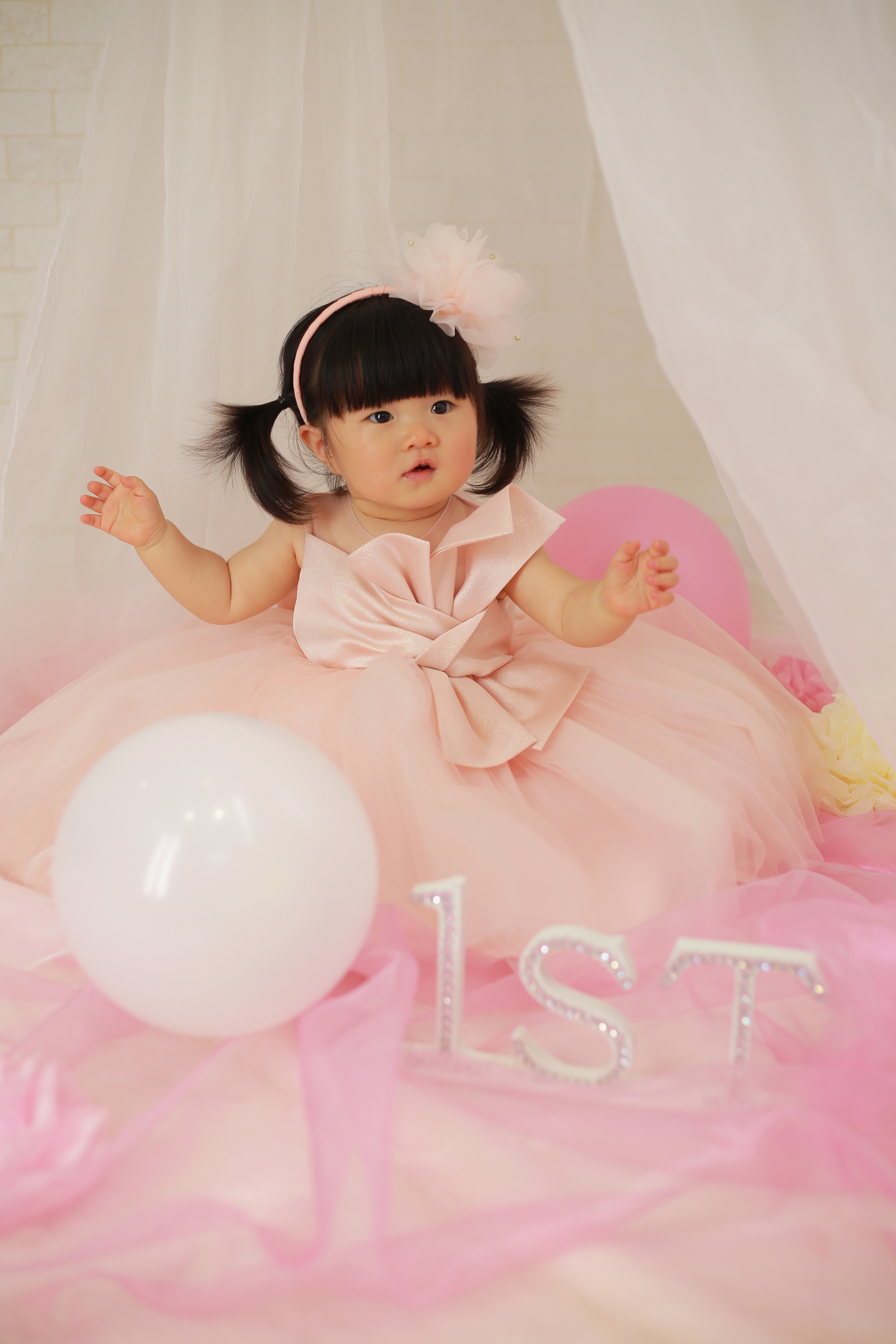 お宮参りからご来店くださっているお客様☆大きくなったね！1才おめでとう★