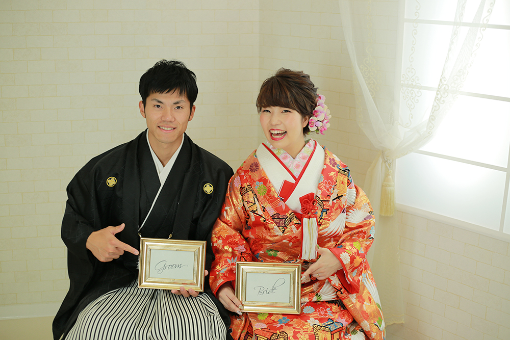 仲良し新郎新婦♡