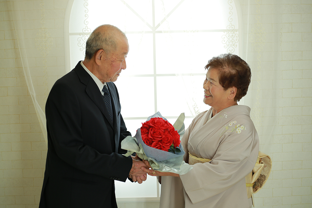 結婚50周年の金婚式＆奥様のお誕生日♡