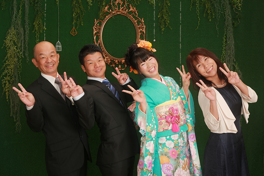 家族で記念写真☆