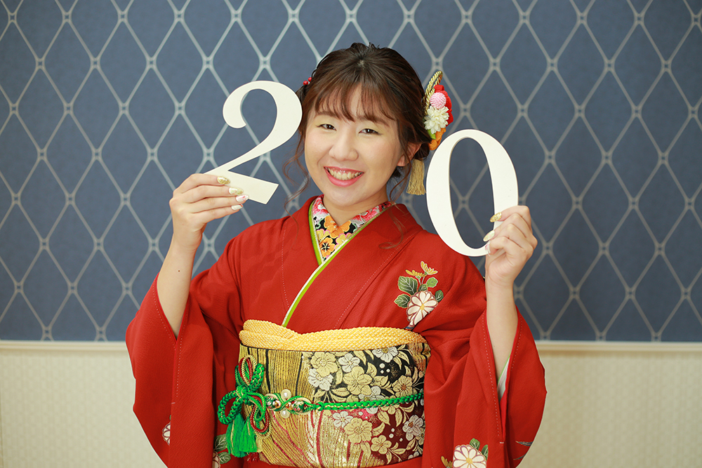 成人式前撮り お母様も着物を着て【可児】