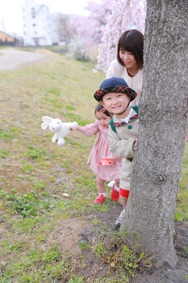 男の子の入園&家族撮影 【可児川】