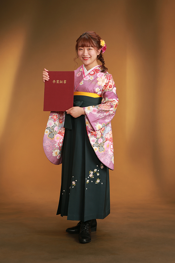 家族みんなに祝福されて卒業