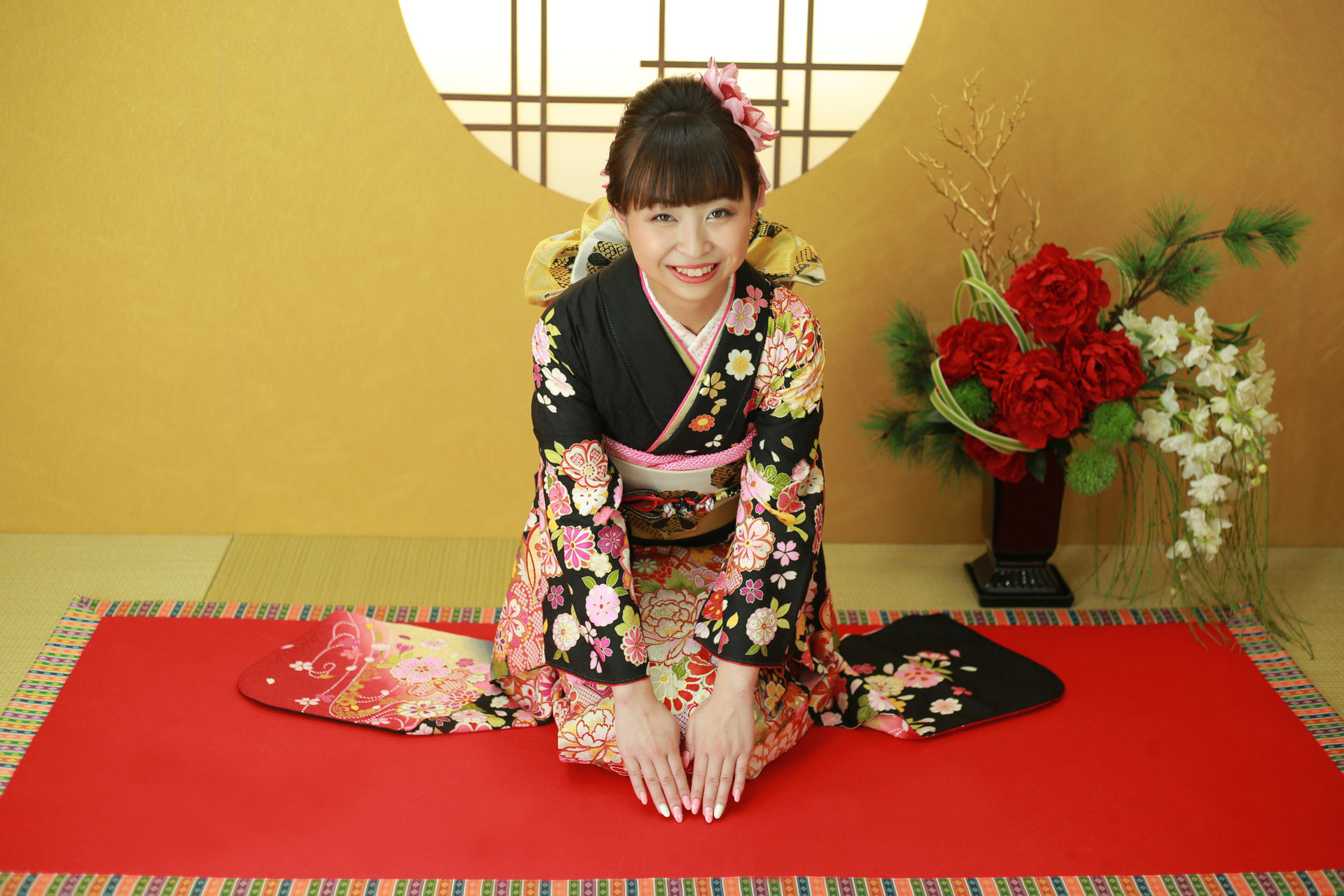 笑顔満開で成人式前撮り【美濃加茂市】