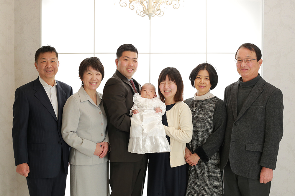 家族みんなで宮参り【可児市】