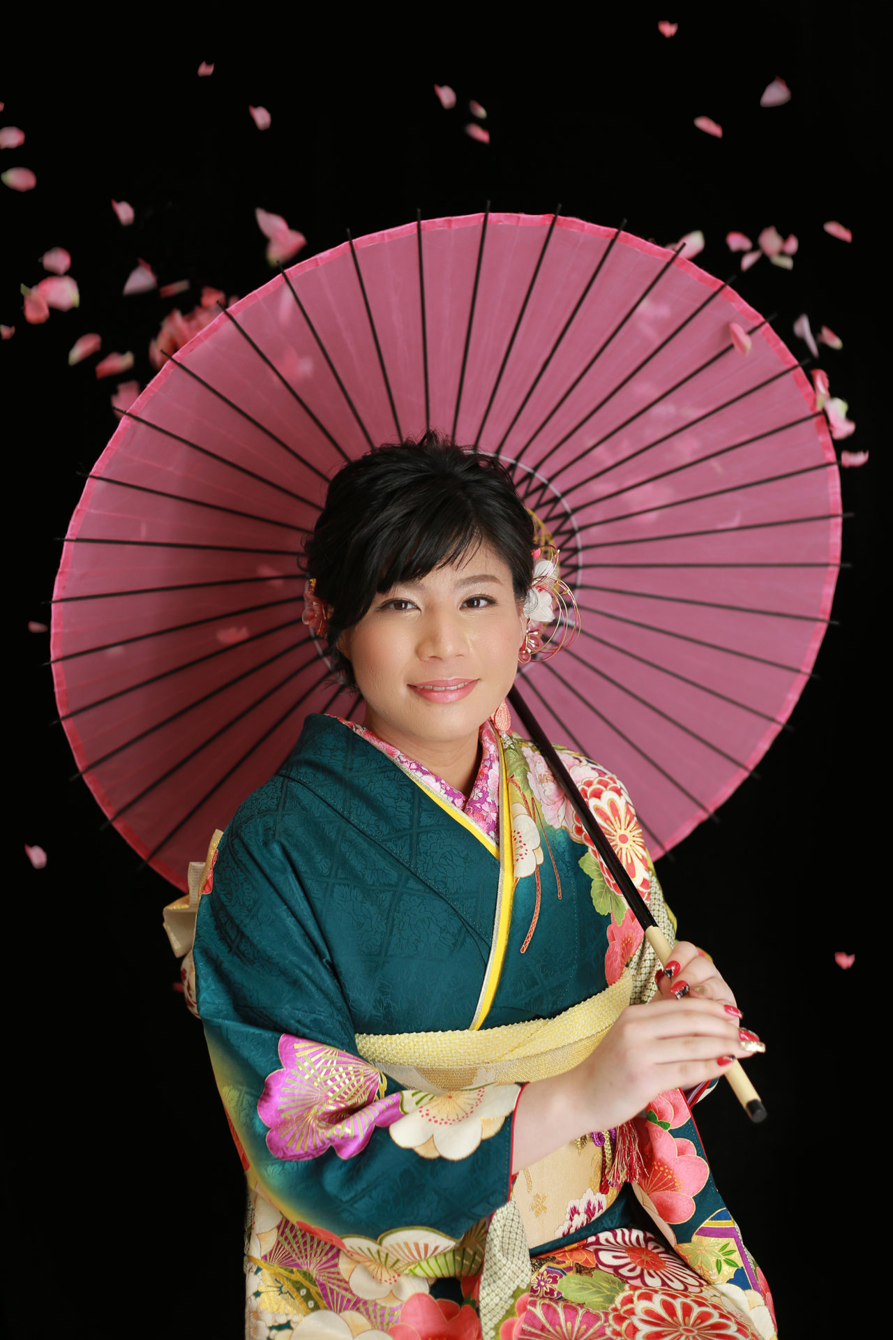 成人の記念に家族と【川辺町】