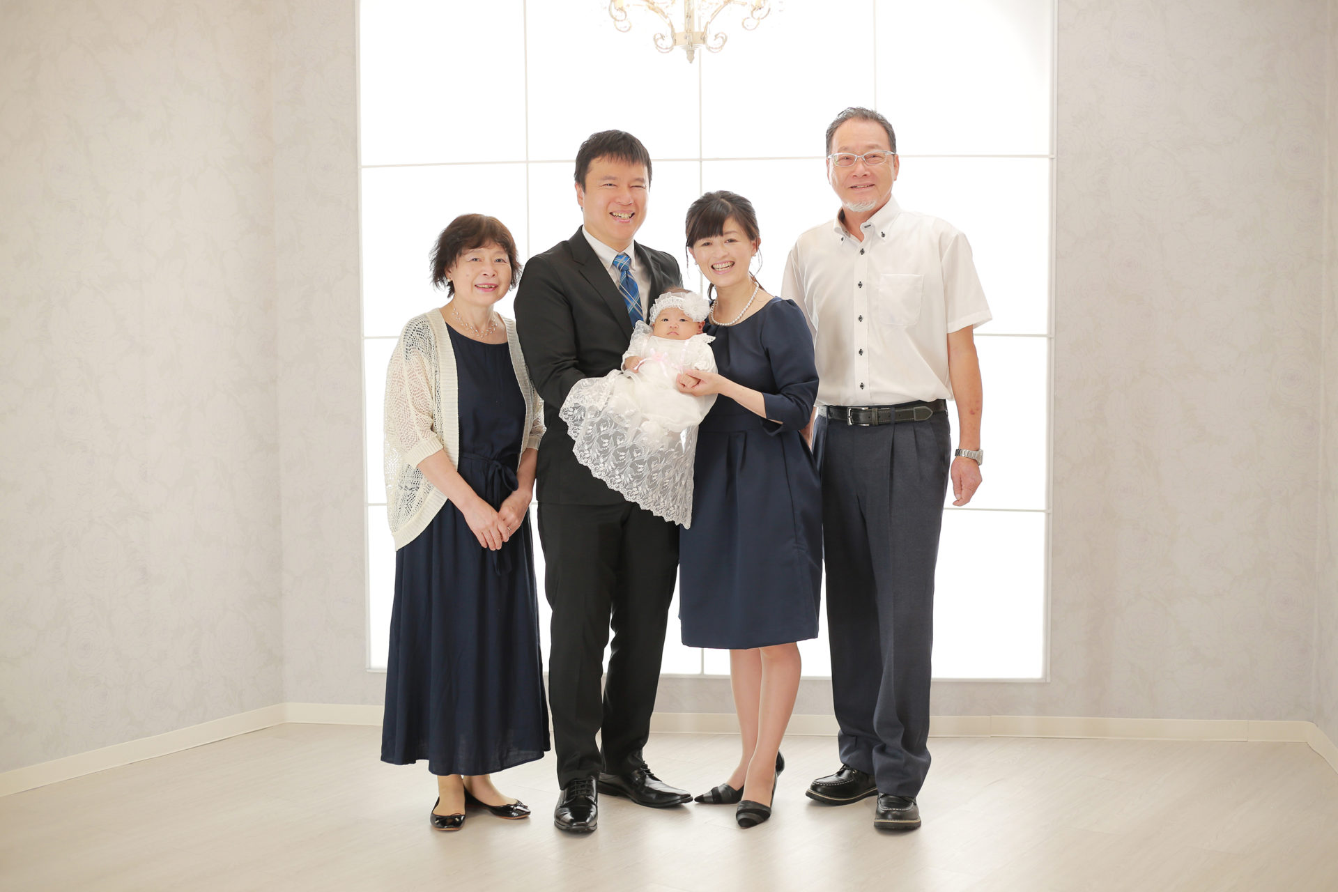 お宮参りに家族と【岐阜市】