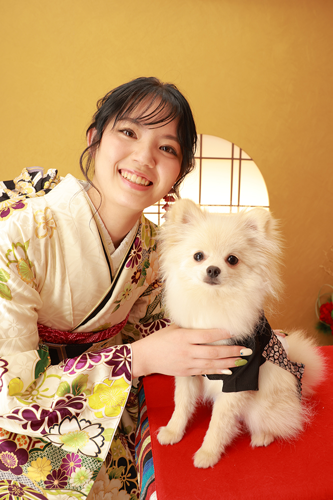 ワンちゃんと一緒に成人記念【小牧市】